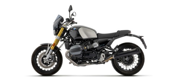 Échappement ARROW REBEL DARK Slip-On noir avec embout en aluminium noir pour BMW R 12 nineT (24-)