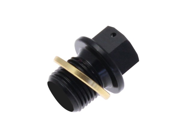 Tecnium Ablassschraube - Aluminium schwarz M16x1,5x14