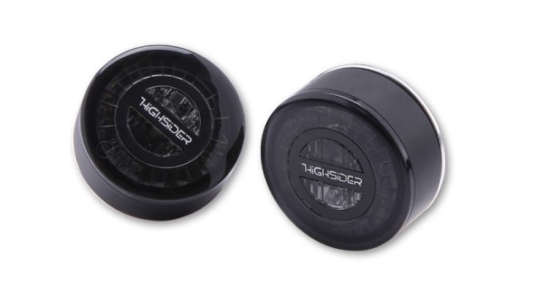 HIGHSIDER pro Rocket Module LED feu arrière, feu stop, clignotant noir/teinté 3en1, homologué E (paire)