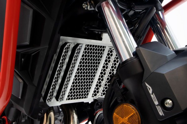 Protège radiateur pour Honda CB 500 X (19-23) / NX 500 (24-) alu argenté