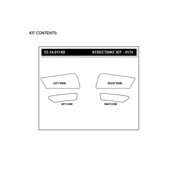 Stompgrip Traction Pads schwarz, für BMW F850GS Adventure, 2000-2024, M1000XR, 2024-2025, S1000XR, 2