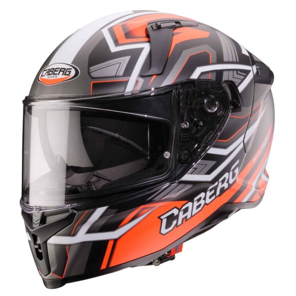 Caberg casque Avalon X Brama noir mat/fluo-rouge-anthracite