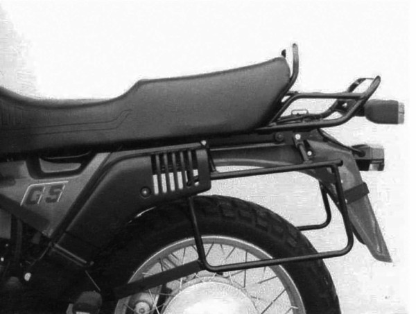 Support de valises latérales vissé fixe noir pour BMW R 100 GS Paris-Dakar (89-96) Hepco & Becker