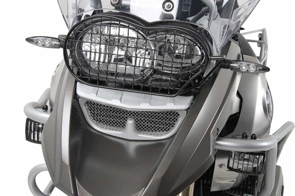 Grille de protection des feux noire pour BMW R 1200 GS (04-12)/Adventure (06-13) Hepco & Becker
