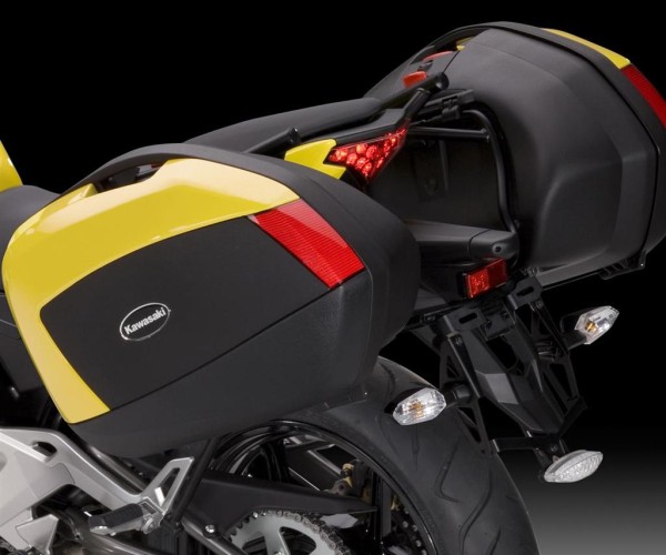 Pannier covers (51A) Metallic Carbon Grey ER-6f 2016 Original Kawasaki