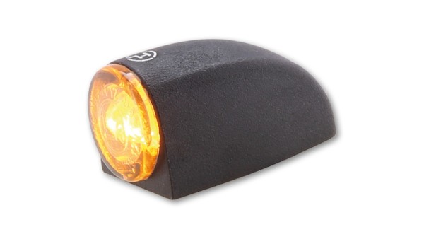 HIGHSIDER Pro Proton Three LED Clignotants corps noir / lentille gris fumée (paire), avant & arrière
