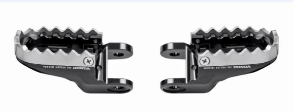 Rizoma Jeu de repose-pieds noir pour conducteur pour Honda CRF1000L Africa Twin (année 18-) Original Honda