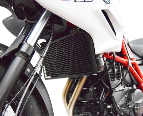 Kit : grille de protection du radiateur et grille de protection du filtre à huile pour BMW F 700 GS (12-18), noir