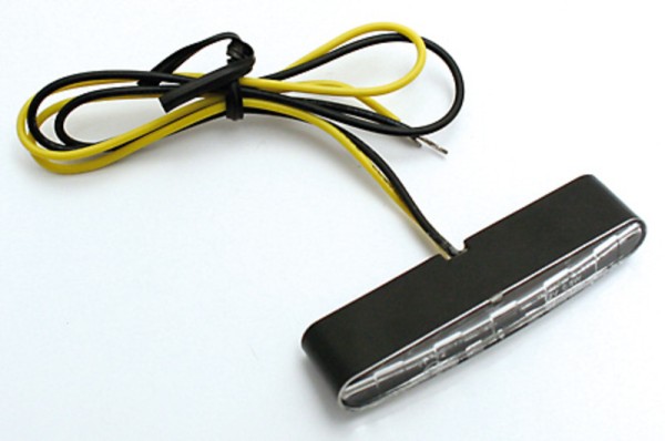 HIGHSIDER Pro Stripe Modules indicateurs LED Boîtier noir / Lentille claire (paire), avant & arrière