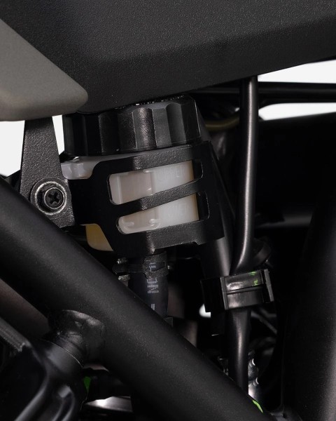 Protection de réservoir de liquide de frein en acier inoxydable noir pour Yamaha Ténéré 700