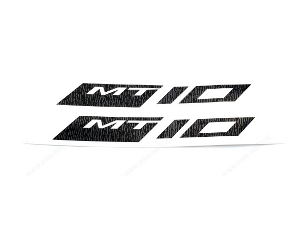 Autocollants réfléchissants pour jantes avant noires pour Yamaha MT-10 (22-) Original