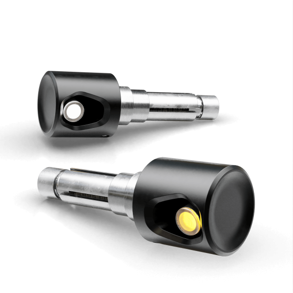 LSL ERGONIA-FLASH LED Lenkerendenblinker / Positionslicht, schwarzes Metallgehäuse, getöntes Glas, E