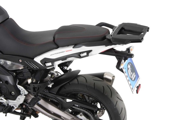 Support de top-case Alurack noir pour Aprilia Caponord 1200 (année 13-16) Hepco & Becker