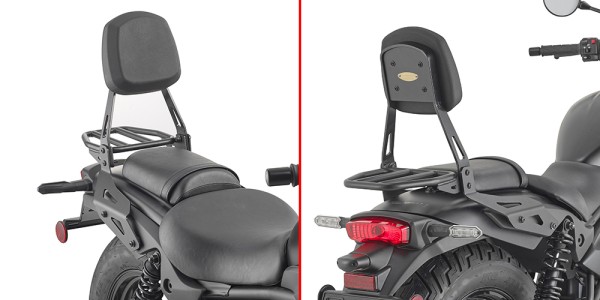 Sissybar avec support pour Kawasaki Eliminator 500 (24-)
