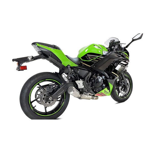 Système d'échappement complet IXRACE MK2 Kawasaki Z 650 /650 Ninja, Versys 650 (2020), acier inoxydable, homologué E, Euro4
