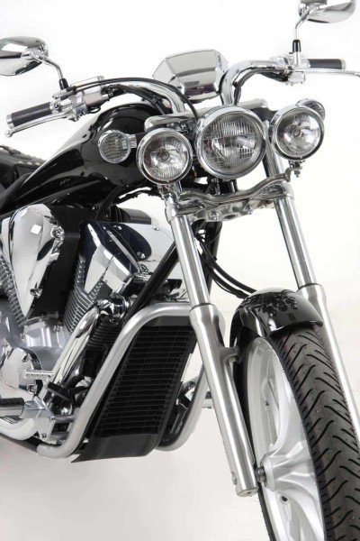 Arceau de protection du radiateur chromé pour Honda VT 1300 CX Fury (10-16) Hepco & Becker