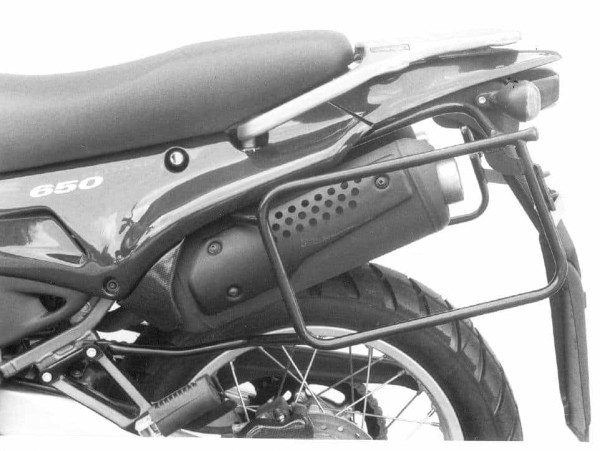 Support de valises latérales vissé noir pour Aprilia Pegaso 650 (1996) Hepco & Becker