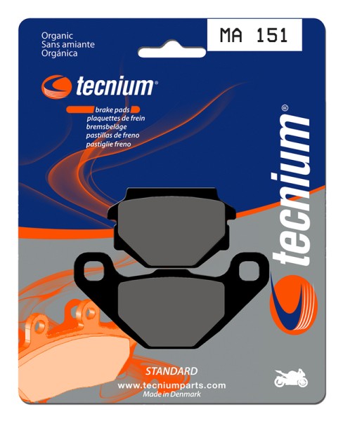 Plaquettes de frein organiques Tecnium Street - MA151