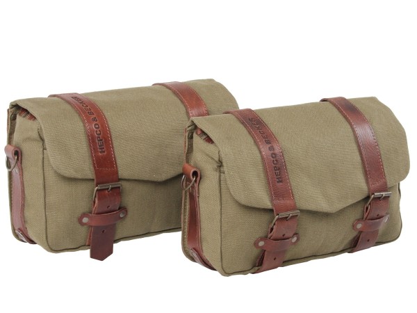 Set de sacoches de coursier LEGACY M/M vert pour support C-Bow Hepco & Becker