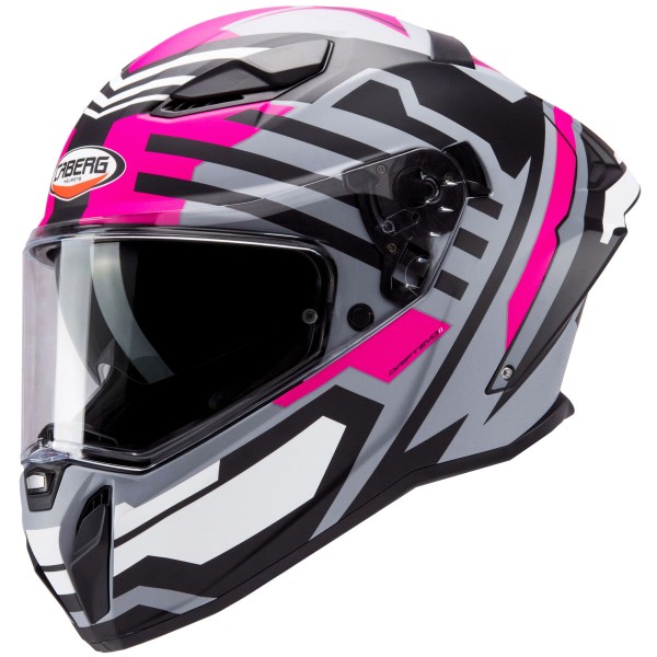 Caberg casque Drift Evo II Horizon gris mat/noir fuchsia
