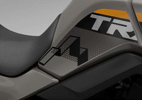 Protecteurs de réservoir latéraux noirs pour Honda XL 750 Transalp (25-) Original