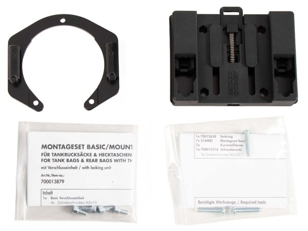 Anneau de réservoir Basic y compris unité de fermeture de la sacoche de réservoir pour BMW F 650 (93-96) Hepco & Becker