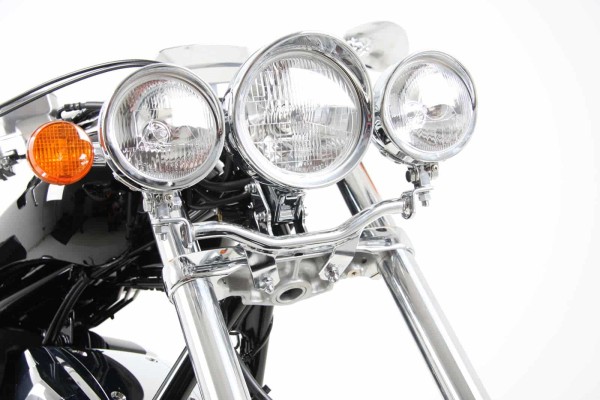 Kit de phares supplémentaires Twinlight (feux de route) chrome pour Honda VT 1300 CX Fury (10-16) Hepco & Becker