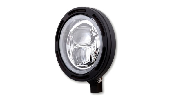 HIGHSIDER pro 5 3/4 pouces Phare Frame-R2 Type 7 LED Noir Fixation inférieure