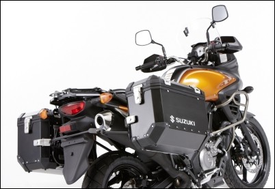 Valises latérales "Alu Box" noir pour Suzuki V-Strom 650 BJ. 2012-2016