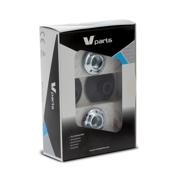 V PARTS Prises de pied M8x1,25mm argent