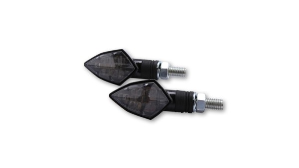 HIGHSIDER Smart Rock LED clignotants boîtier carbone / lentille gris fumée (paire), avant & arrière