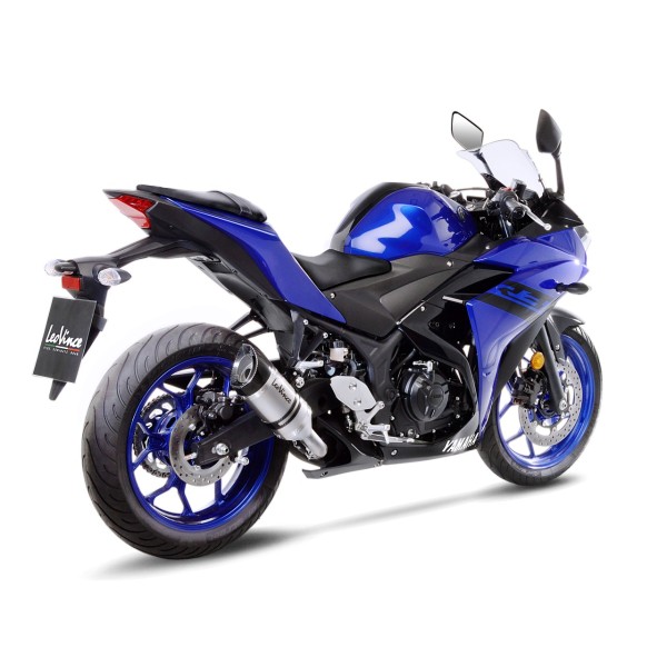 Système d?èchappement LeoVince LV Pro pour Yamaha MT-03 /YZF-R3, argent, slip on, Euro4, E-approbation