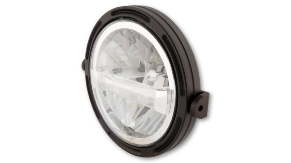 HIGHSIDER pro Phare 7 pouces Frame-R1 Type 4 LED Noir Fixation latérale