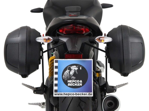 Support latéral C-Bow noir pour Ducati Monster 797 (17-20) Hepco & Becker