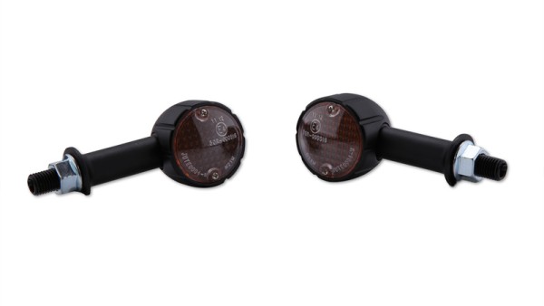 HIGHSIDER Smart Arizona ampoules mini-clignotants boîtier noir / lentille gris fumée (paire), avant & arrière