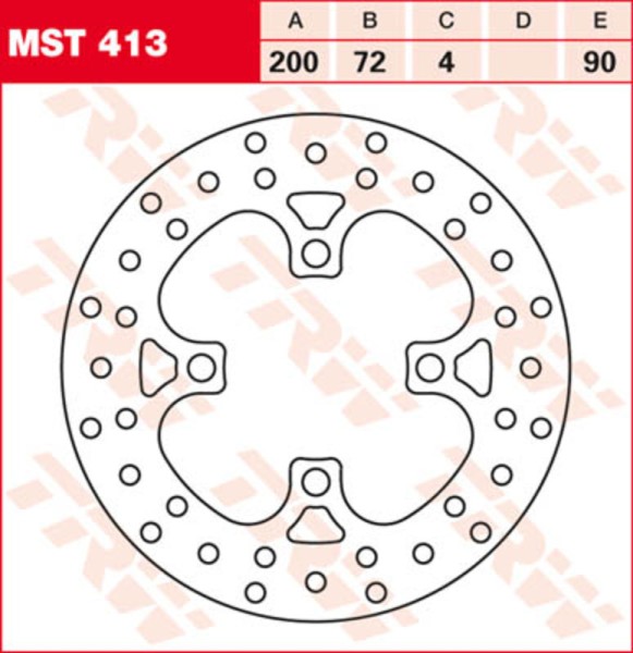 TRW Lucas Disque de frein MST412, rigide
