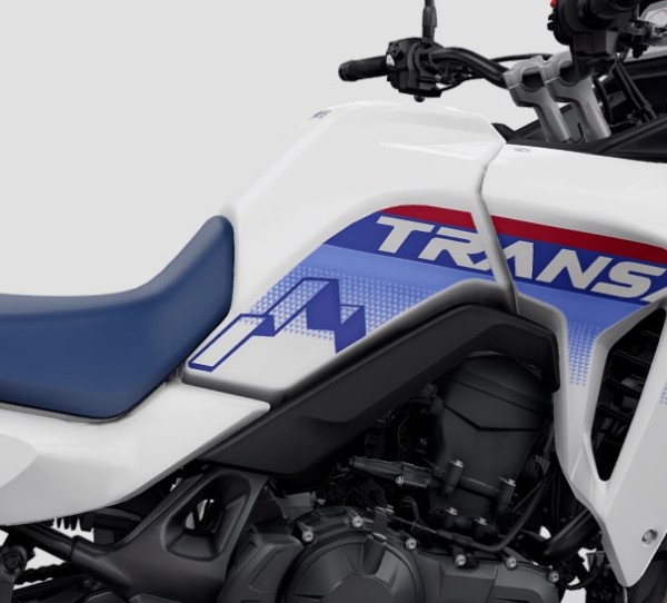Protections latérales de réservoir bleues pour Honda XL 750 Transalp (25-) / embrayage électrique (26-) d'origine