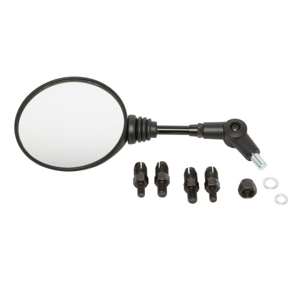 Rétroviseur rabattable noir Moto Guzzi V85 TT / Aprilia Tuareg 660/Factory, RX50 Factory, SX50/Fa