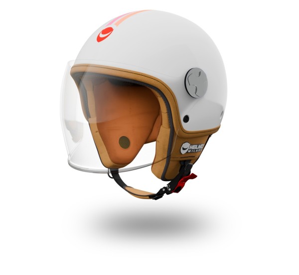 Helmo Milano Demi Jet, Veloce, blanc brillant