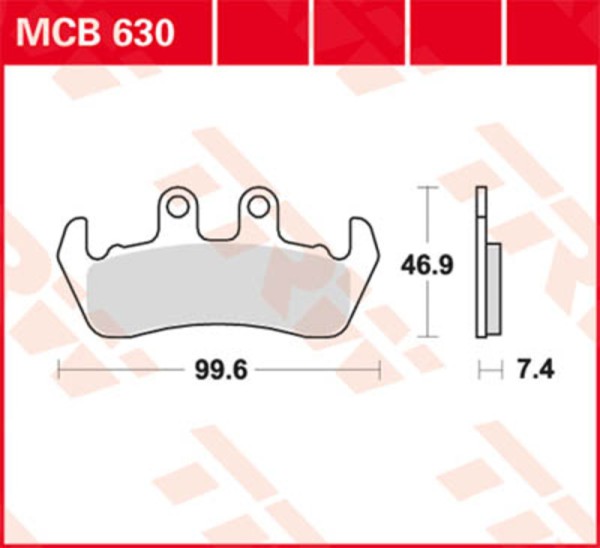 TRW Lucas plaquette de frein MCB502