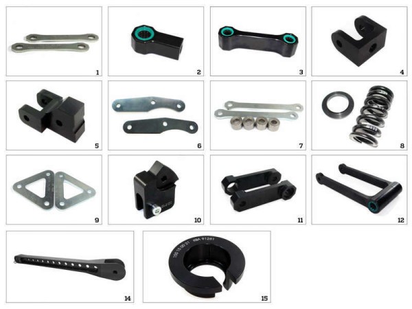 Kit de rabaissement Tecnium -30mm