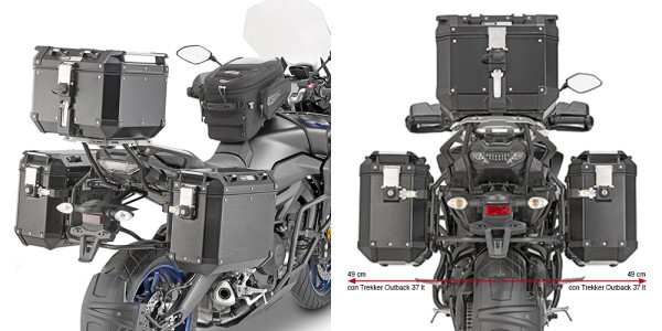 Support de valises latérales pour Trekker Outback pour Yamaha Tracer 900 / Tracer 900 GT (année 18-19) Original Giv