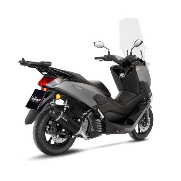 Système complet LeoVince Nero pour Yamaha GPD 125 N-Max, acier inoxydable noir, Euro4, homologation E