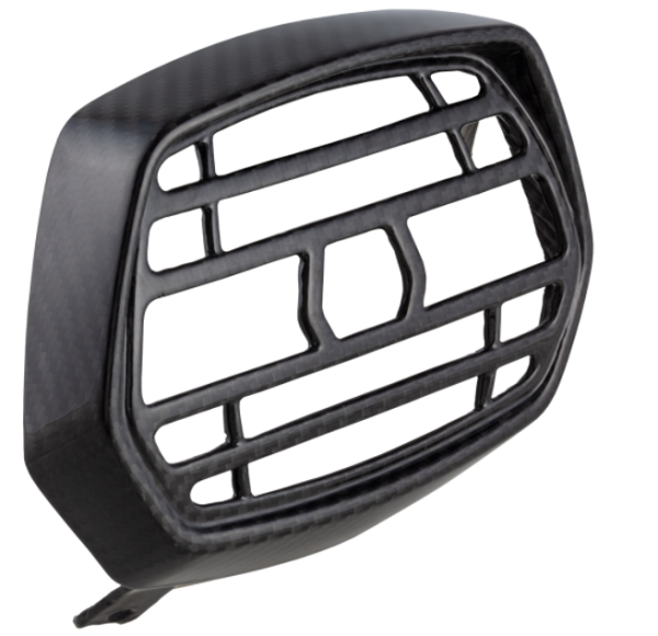 Anneau de lampe avec grille pour Vespa Sprint 50-150ccm 2T/4T ('13-'18), carbone