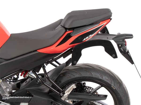 Supports latéraux C-Bow noirs pour Aprilia Tuono 457 (25- ) Hepco & Becker