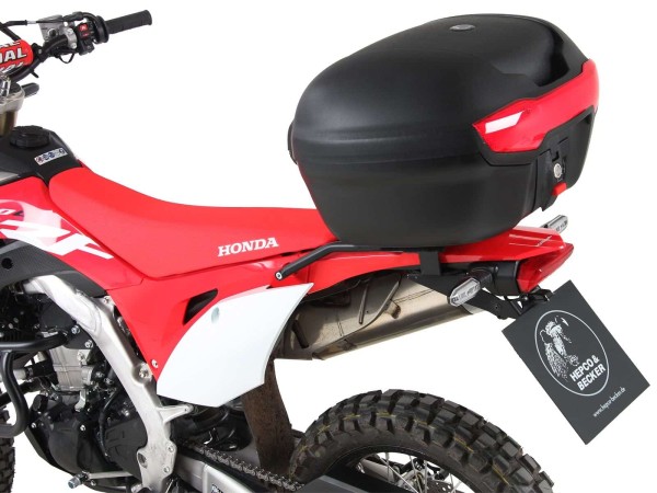 Support de top case noir y compris top cases Journey 40 noir pour Honda CRF 450 L (19-21)
