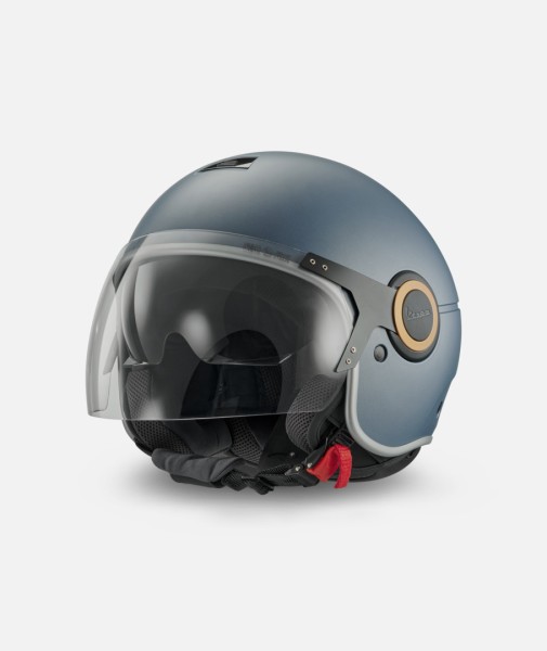 Casque jet Vespa Officina 8 bleu mat