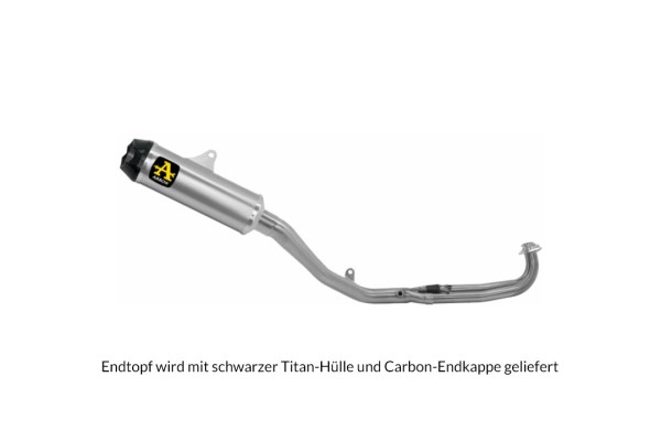 ARROW Auspuffanlage INDY RACE DARK für Yamaha T-Max 530 Modelljahr 2017-2019