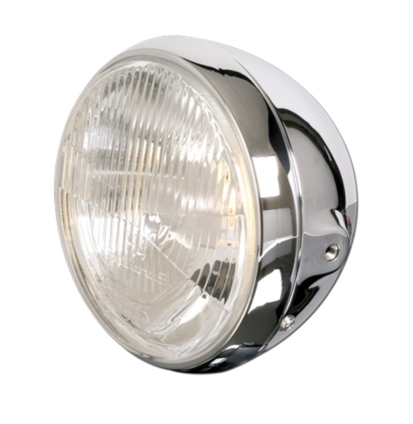 HIGHSIDER smart 7 pouces phares style britannique chrome E-approuvé (1pc)