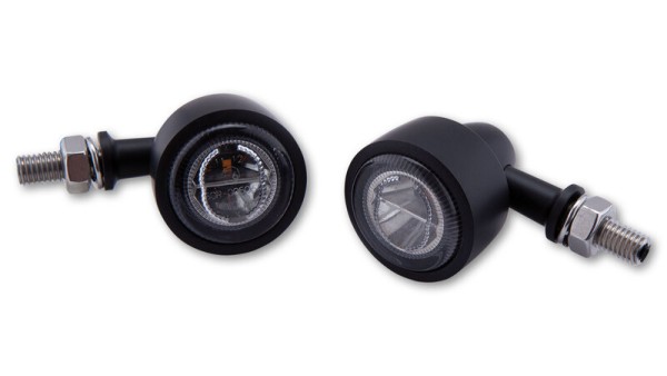 HIGHSIDER pro Classic-X1 LED Feu arrière, feu stop, clignotant noir/tacheté 3en1, homologué E (paire)